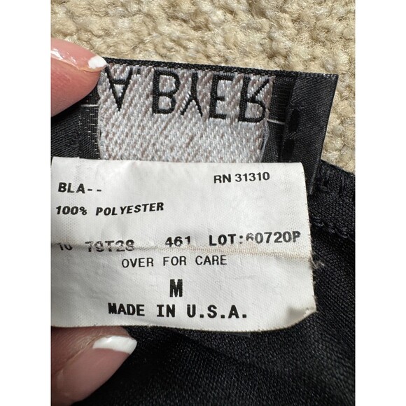 A. Beyer Vintage Y2K  Women Black Drape Goth Handkerchief Hem Skirt Medium USA - Picture 6 of 15